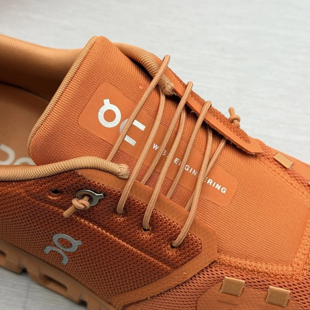 On Cloud 6 Men's 11 Running Shoes Canyon Sandstone Orange Speed Laces